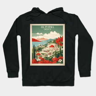 Olympia Greece Tourism Vintage Poster Hoodie